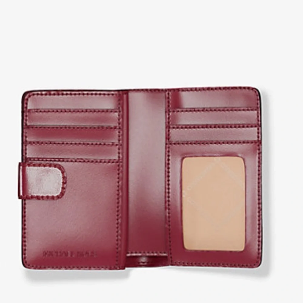 Michael Kors Jet Set Medium Two-Tone Logo Wallet